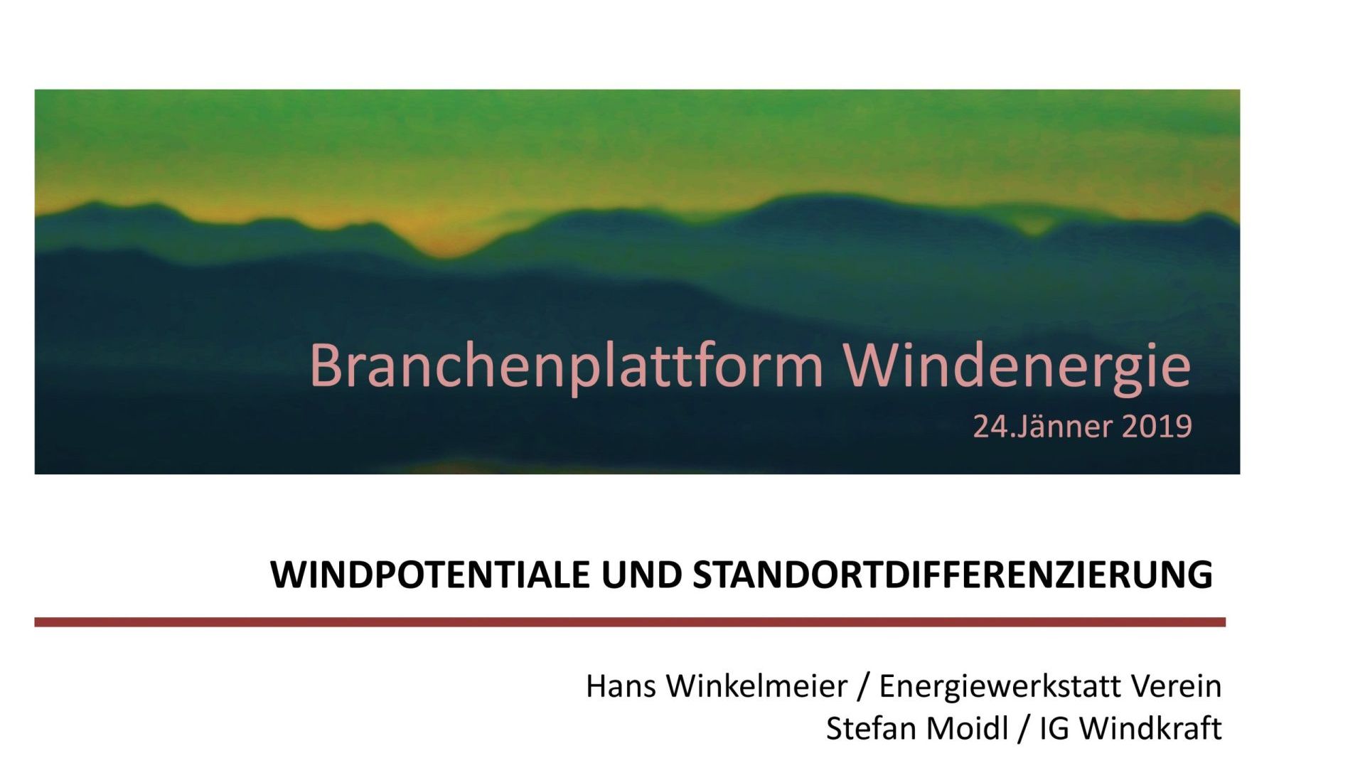 IG Windkraft Branchenplatform