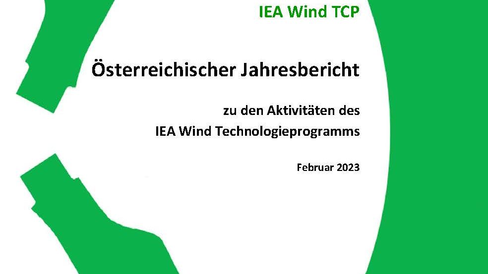 Energiewerkstatt_Österreichischer Jahresbericht IEA Wind TCP_Titel 1 Energiewerkstatt Oesterreichischer Jahresbericht IEA Wind TCP Titel uai
